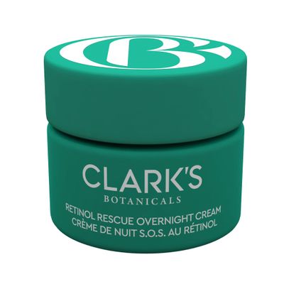 Clark's Botanicals Retinol Rescue Overnight Cream  Clinically Proven to Reduce Redness, Smooth Fine Lines & Hydrate with Time-Released Retinol, Vitamin C + Hyaluronic Acid, 60ml