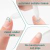 2 Pcs Glass Cuticle Pusher with Leather Case, Glass Cuticle Stick Fingertip Precision Filing Cuticle Remover Etched Dual-Ended Manicure Stick view 4
