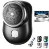 2023 USB Mini Shaver -New VersionPocket Portable Electric Shaver Rechargeable Waterproof, Magic Travel Electric Razor Round Shaving Machines, Wet Dry Mini Shaving Machines for Men Dayily Use (Black) view 1