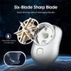 2023 USB Mini Shaver -New VersionPocket Portable Electric Shaver Rechargeable Waterproof, Magic Travel Electric Razor Round Shaving Machines, Wet Dry Mini Shaving Machines for Men Dayily Use (Blue) view 4