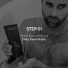 HOMMEFACE Mens 2-Step Daily Skincare Kit + 5 Facial Sheet Mask Set Bundle view 4