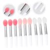 FRCOLOR 9pcs Silicone Lip Brush for Precise Makeup Application Portable Lipstick and Lip Mask Applicators and Watermelon view 3