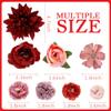 Ahoney 20 Pieces Red Rose Hair Clips for Women Girls Hair, Artificial Flowers Floral Alligator Clips Flowers Hair Pins Valentines Hair Accessories for Mexican Prom Gothic Party Hair Decor (Red) view 3