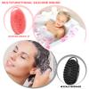 2 Pack Silicone Body Scrubber, Loofah Double-Sided Body Brush,Shower Scrubber and Scalp Massager Shampoo Brush for Sensitive Kids Women Men All Kinds of Skin (Black & Pink) view 4