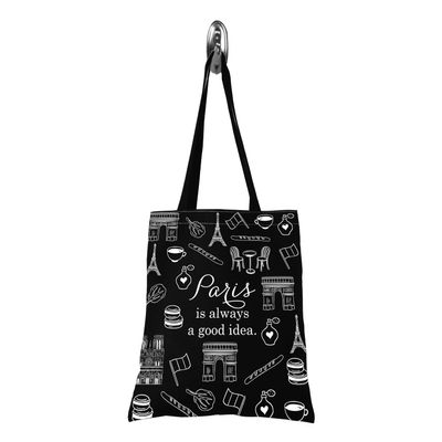 TSOTMO Paris Travel Gift Paris City Skyline Paris Is Always A Good Idea Zipper Pouch Makeup Bag (Paris tote)
