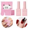 Makartt No Wipe Top Coat and Base Coat Kit and Pink Lint Free Nail Wipes Bundle, Clear Gloss Shiny Stain Resistant General Gel Top Coat Base Coat, 1000pcs Super Absorbent Soft Nail Wipes view 1