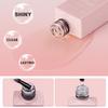 Makartt No Wipe Top Coat and Base Coat Kit and Pink Lint Free Nail Wipes Bundle, Clear Gloss Shiny Stain Resistant General Gel Top Coat Base Coat, 1000pcs Super Absorbent Soft Nail Wipes view 3