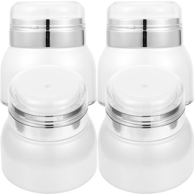 Beaupretty 4pcs Vacuum Lotion Dispenser Bottles Skincare Bottles Dispenser Jars for Bathroom Leakproof Jars