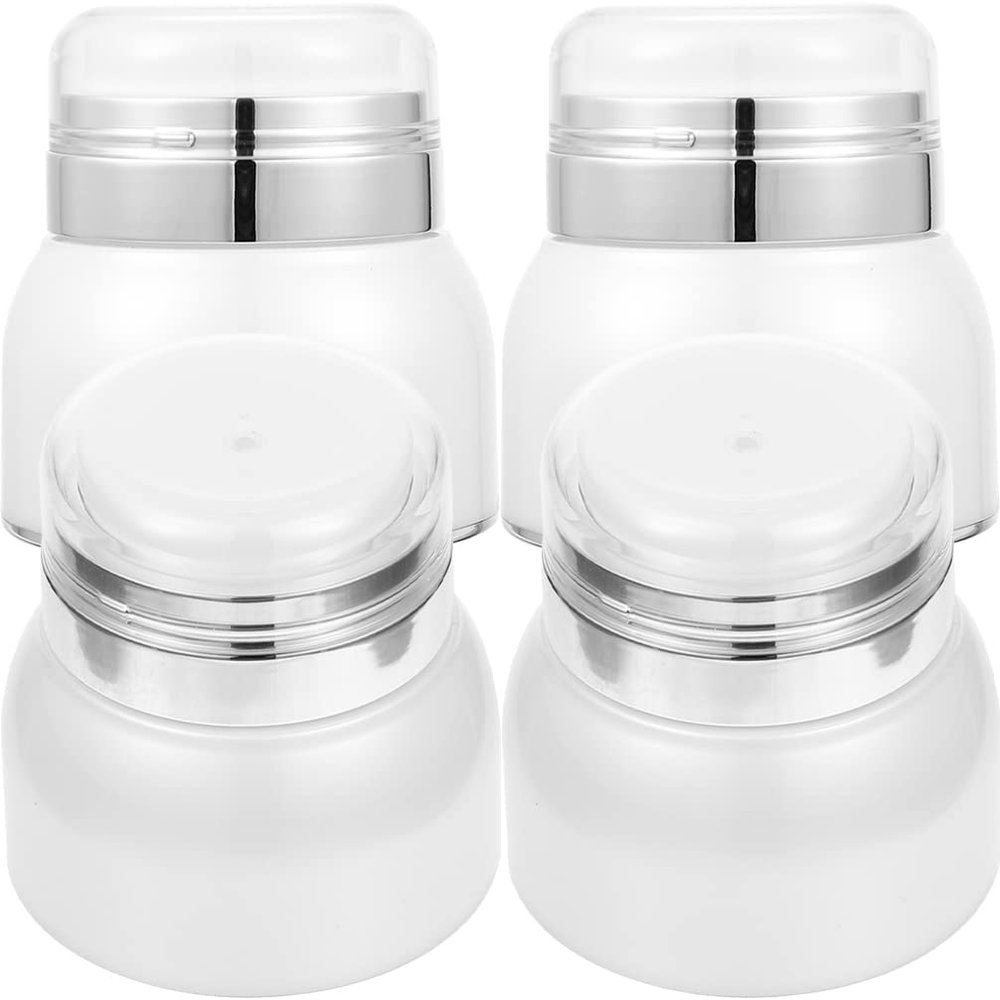 Beaupretty 4pcs Vacuum Lotion Dispenser Bottles Skincare Bottles Dispenser Jars for Bathroom Leakproof Jars