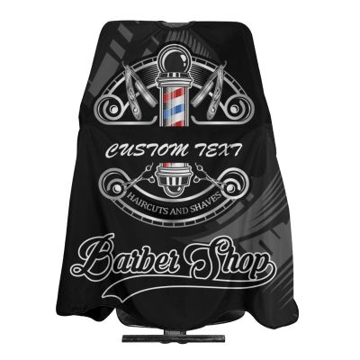 Custom Barber Cape - Add Your Photo, Text, Logo for Personalized Haircut Salon Cape for Men - Customized Hair Cutting