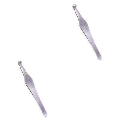 minkissy 2 Pcs Stainless Steel Scissors Round Head Nasal Hair Trimmer Eyebrow Trimmer Scissors Comb Mens Eyebrow Trimmer Kit
