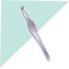 minkissy 2 Pcs Stainless Steel Scissors Round Head Nasal Hair Trimmer Eyebrow Trimmer Scissors Comb Mens Eyebrow Trimmer Kit view 4