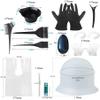 Silicone Highlight Caps for Color Hair 24 Pcs, Reusable Highlighting Caps with Hooks & Salon Hairdressing Dyeing Staining Tools Set for Women Men view 3