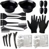Silicone Highlight Caps for Color Hair 24 Pcs, Reusable Highlighting Caps with Hooks & Salon Hairdressing Dyeing Staining Tools Set for Women Men view 4