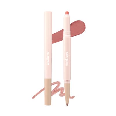 COLORGRAM All In One Over-Lip Maker 01 Warm Peach | Versatile Lip Liner & Contour with Natural Shades, Matte finish, Bigger and Fuller Lips, Plumping effect, Smooth creamy texture