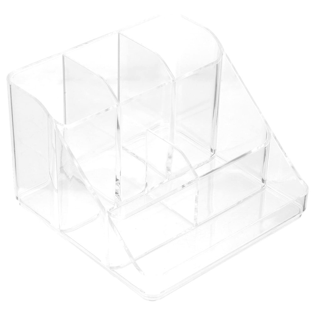 FOMIYES Acrylic Makeup Organizer Large Storage Box Multi-functional Desktop Small Makeup Organizer Acrylic Brush Holder