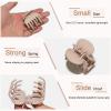 1.6" Matte Small Double Row Teeth Hair Clips for Women - Strong Hold Jaw Clamps for Thin, Fine & Thick Hair view 4