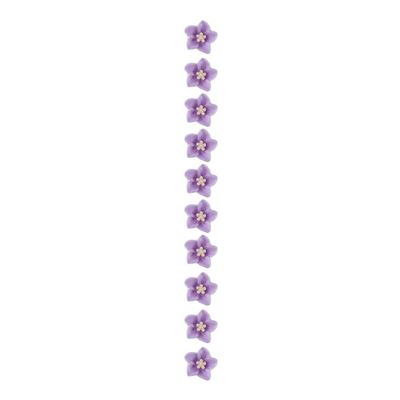 10pcs Small Flower Buckle Hair Clips Cute Hairpins DIY Hair Styles Holder Sweet Hair Claws Hair Accessories Girl Flower Hair Clips(purple)