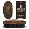 Striking Viking Beard Brush for Men - 4.3-Inch Beech Wood Handle, Brown - Boar Bristle Beard Brush, Travel Size Detangler & Static Reducer view 1