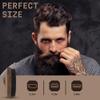Striking Viking Beard Brush for Men - 4.3-Inch Beech Wood Handle, Brown - Boar Bristle Beard Brush, Travel Size Detangler & Static Reducer view 4
