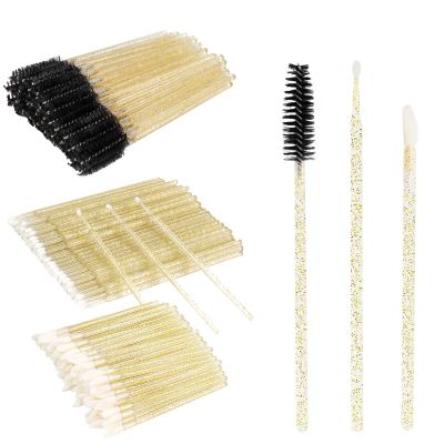 200 sets of false eyelashes kits, disposable micro cotton swabs, and they are matched with false eyelash brushes, lip brushes, mascara brushes, and applicators. False eyelash kits, beauty brush kits