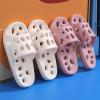 JIXAW Womens Sandals Non-Slip Spa Slippers Slippers for Bathroom Gym House Casual Massage Casual Shower Shoes,powder-6-7 view 3