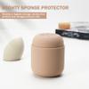 BEZOX Makeup Sponge Holder, Silicone Beauty Sponge Case with Double-Sided Vent Design for Quick Drying, Compact Travel Essentials Make Up Puff Blender Container - Khaki view 2
