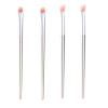 TEONEI Neon Pink Eyeshadow Brush,Eyeshadow Blending Brush,Eye Makeup Applicators Concealer Brush,Cosmetic Tools,4PCS view 1