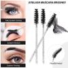300 PCS Eyelash Extension Supplies Kit disposable micro cotton swabs with eyelash brush Lip brush Mascara Wand Applicator Eyelash Extension Kit Beauty Wand Kit (black) view 4