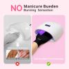 AIRSEE UV Gloves for Nail Lamp,Professional UPF50+ UV Protection Gloves for Manicures Nail Art,Fingerless Gloves That Shield Skin from The Sun and Nail Lamp (Black) view 3