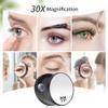 MIYADIVA 30X Magnifying Mirror, Small Travel Mirror with Suction Cup and Tweezers, 3.5 Inches view 3