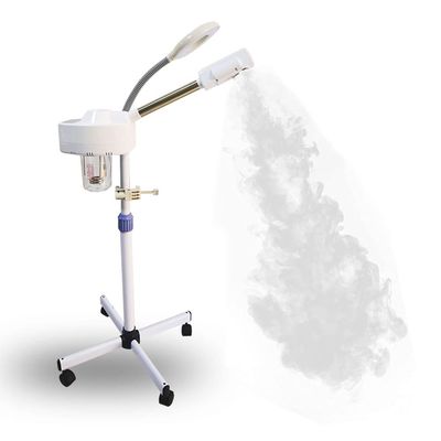 Facial Steamer on Wheel 2 in 1 Face Humidifier with Ozone for Spa Beauty Salon Home Esthetician Deep Cleaning