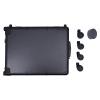 FLYHERO Makeup Train Case Cosmetic Train Table with 4 Rolling Wheels & Lights & Mirror Professional Artist Cosmetic Pro Make-Up Station (Black with Rolling Wheel) view 2