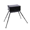 FLYHERO Makeup Train Case Cosmetic Train Table with 4 Rolling Wheels & Lights & Mirror Professional Artist Cosmetic Pro Make-Up Station (Black with Rolling Wheel) view 4