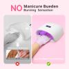 AIRSEE UV Gloves for Nail Lamp,Professional UPF50+ UV Protection Gloves for Manicures Nail Art,Fingerless Gloves That Shield Skin from The Sun and Nail Lamp (Purple) view 3