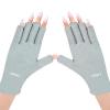 AIRSEE UV Gloves for Nail Lamp,Professional UPF50+ UV Protection Gloves for Manicures Nail Art,Fingerless Gloves That Shield Skin from The Sun and Nail Lamp (Mint Green) view 1