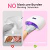 AIRSEE UV Gloves for Nail Lamp,Professional UPF50+ UV Protection Gloves for Manicures Nail Art,Fingerless Gloves That Shield Skin from The Sun and Nail Lamp (Mint Green) view 3