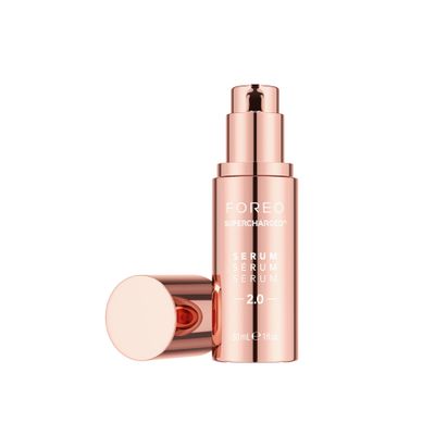 FOREO SUPERCHARGED Serum 2.0  Conductive Skincare Gel  Hyaluronic Acid & Squalane  Vegan  Clean Formula  1 fl.oz