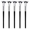 Mascara Fan Brush, Mascara Fan Brush For Lashes, Angled Fan Shaped Eyelash Brush, Makeup Brush Eyelash Comb Eye Lashes Separator, Folding Eyelash Eyebrow Brusha (Size : 5PCS) view 1