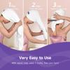 Umisleep Extra Large Microfiber Hair Towel for Women Long, Curly, Thick Hair, Super Soft Anti Frizz Quick Dry Hair Towel Wrap, Ultra Absorbent Hair Turban with Elastic Band White view 2