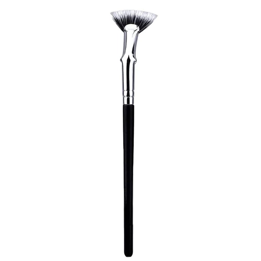 Ujicde Mascara Fan Brush, Mascara Fan Brush for Lashes, Angled Fan Shaped Eyelash Brush, Makeup Brush Eyelash Comb Eye Lashes Separator, Folding Eyelash Eyebrow Brusha (Size : 1Pcs)