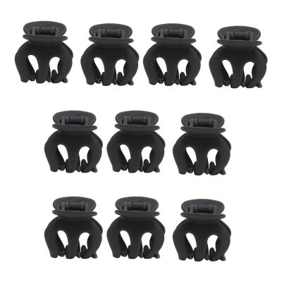 10pcs Mini Hair Claw Clips, Lightweight Rectangular Claw Hair Clips Portable ABS Fashion Lovely Small Hair Pins Claws