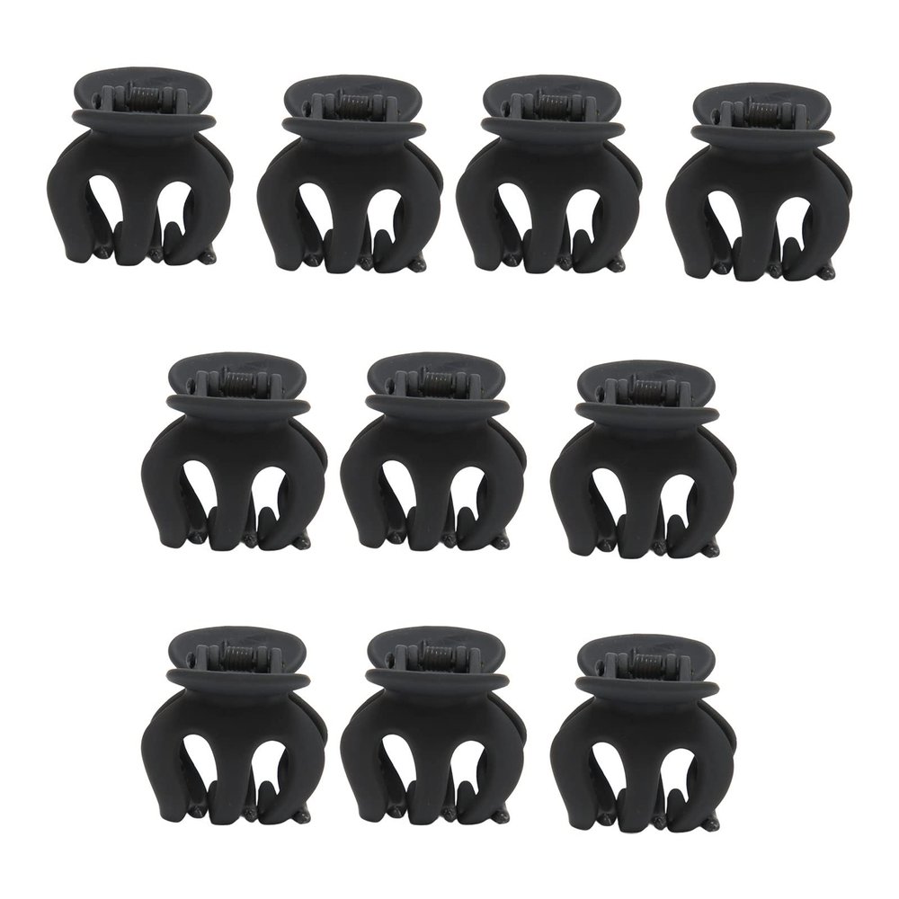 10pcs Mini Hair Claw Clips, Lightweight Rectangular Claw Hair Clips Portable ABS Fashion Lovely Small Hair Pins Claws