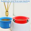 2 Silicone Wax Melt Liners & Non-Stick Reusable Hair Removal Wax Melt Bowls with 2 Sticks for Wax Warmer (Blue, Red) view 4