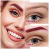Eyebrow Pomade Cream,Brow Pomade Gel Naturally Long Lasting Waterproof,Delicate and Smooth Eye Brow Makeup Cosmetics with Eyebrow Brush - Wine view 4