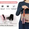 Meiiy Chapstick Holder Lip Balm Sleeve Pouch Lipstick Holder Bag Lip Gloss Holder With Hook Stocking Stuffers Gift for Women (2pcs) view 3