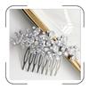 Butterfly Crystal Bridal Hair Comb Cubic Zirconia Silver Wedding Hair Accessories for Bride Rhinestone Hairpiece for Bridal Hairstyles view 1