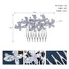 Butterfly Crystal Bridal Hair Comb Cubic Zirconia Silver Wedding Hair Accessories for Bride Rhinestone Hairpiece for Bridal Hairstyles view 4