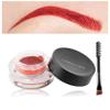 Eyebrow Pomade Cream,Brow Pomade Gel Naturally Long Lasting Waterproof,Delicate and Smooth Eye Brow Makeup Cosmetics with Eyebrow Brush - Bright Red view 2