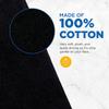 Ben Kaufman Makeup Remover Face Washcloth - Absorbent Towel for Drying Your Face - Soft & Machine Washable Makeup Remover Cloth - Cotton Towel for Daily Skincare - 13" x 13" (144 Pack) view 3